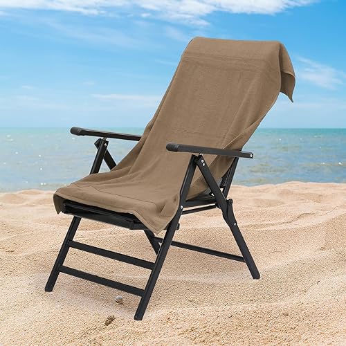 Miniatura 8 de Magshion Juego de 6 toallas de mano de algodón suave para baño, color melocotón