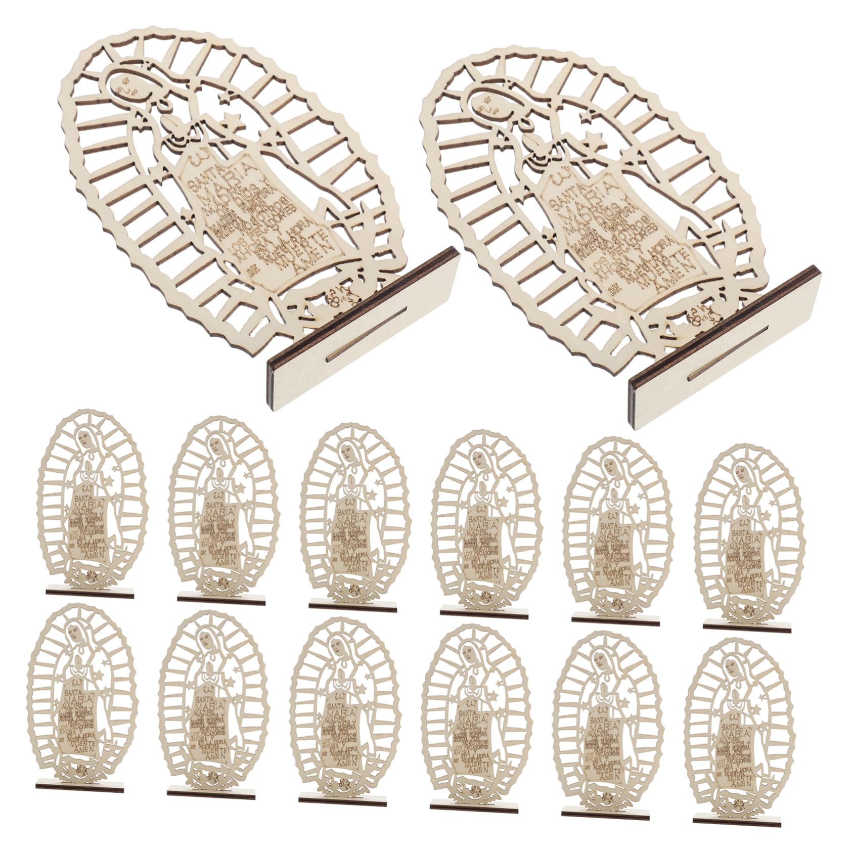 16stücke Teiliges Holz-taufe Tischmittelstück Für Katholische Feierlichkeiten Elegante Religiöse Dekoration Für Tauffeiern Und Hochzeiten Langlebig Und Kunstvoll Gestaltet