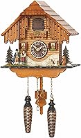 Vista 1 de Trenkle Reloj de cuco de cuarzo Casa de bosque negro con música TU 4206 QM