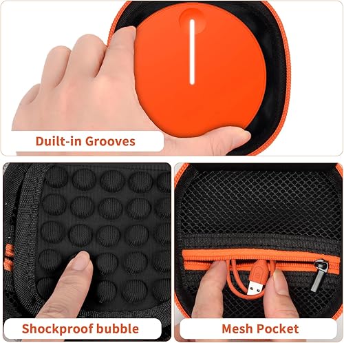 Miniatura 10 de Boobowl Funda rígida compatible con SIMOSkyroam Solis Lite 4G LTE portátil WiFi Hotspot móvil, bolsa de almacenamiento de enrutador de viaje con