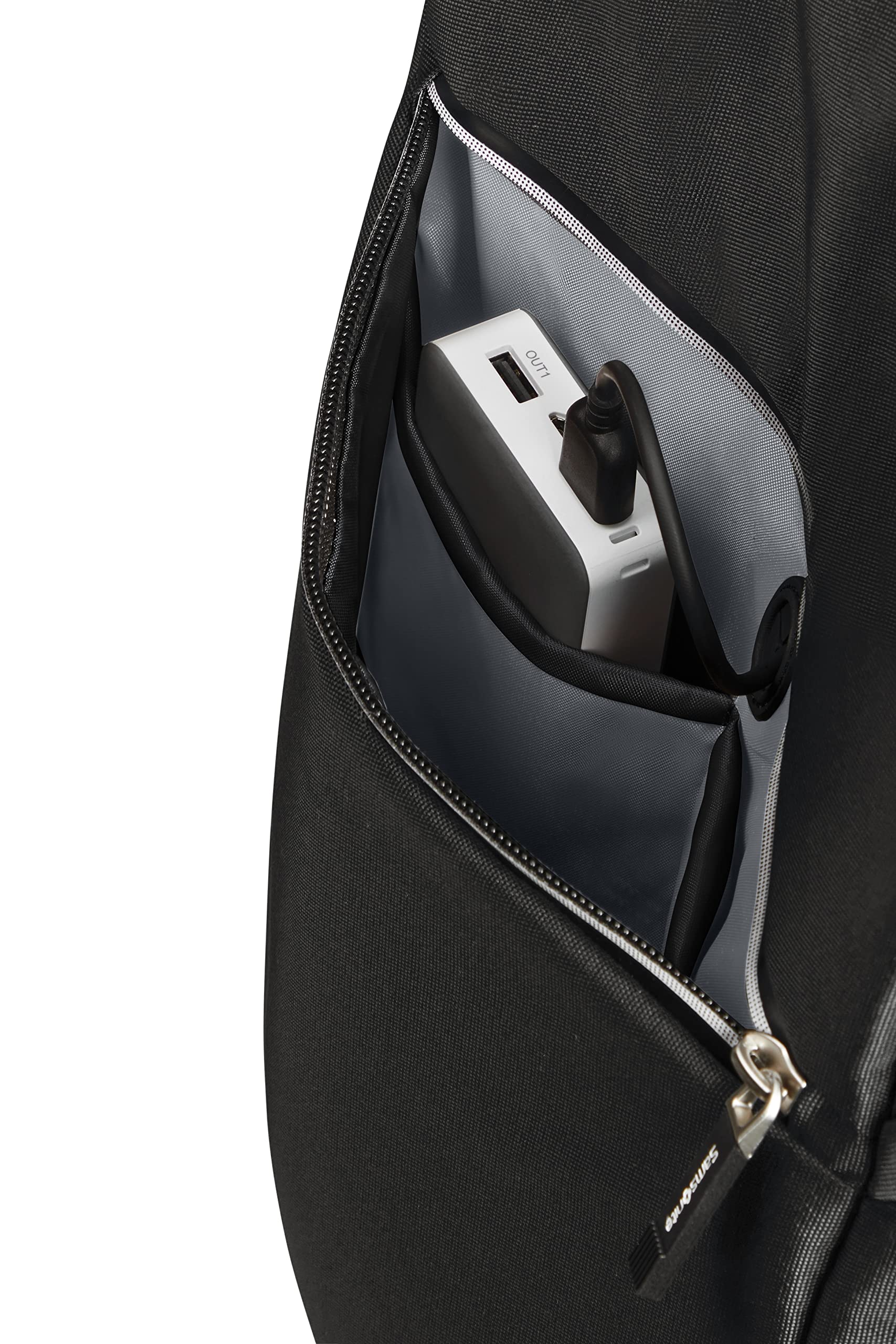 Samsonite Litepoint - Sac à Dos PC 17.3" (46 cm) – Sac à Dos Business & Scolaire avec Fonctions Intelligentes, Ergonomique, Organisation Intérieure Pratique - 24.5L - Noir (Black)