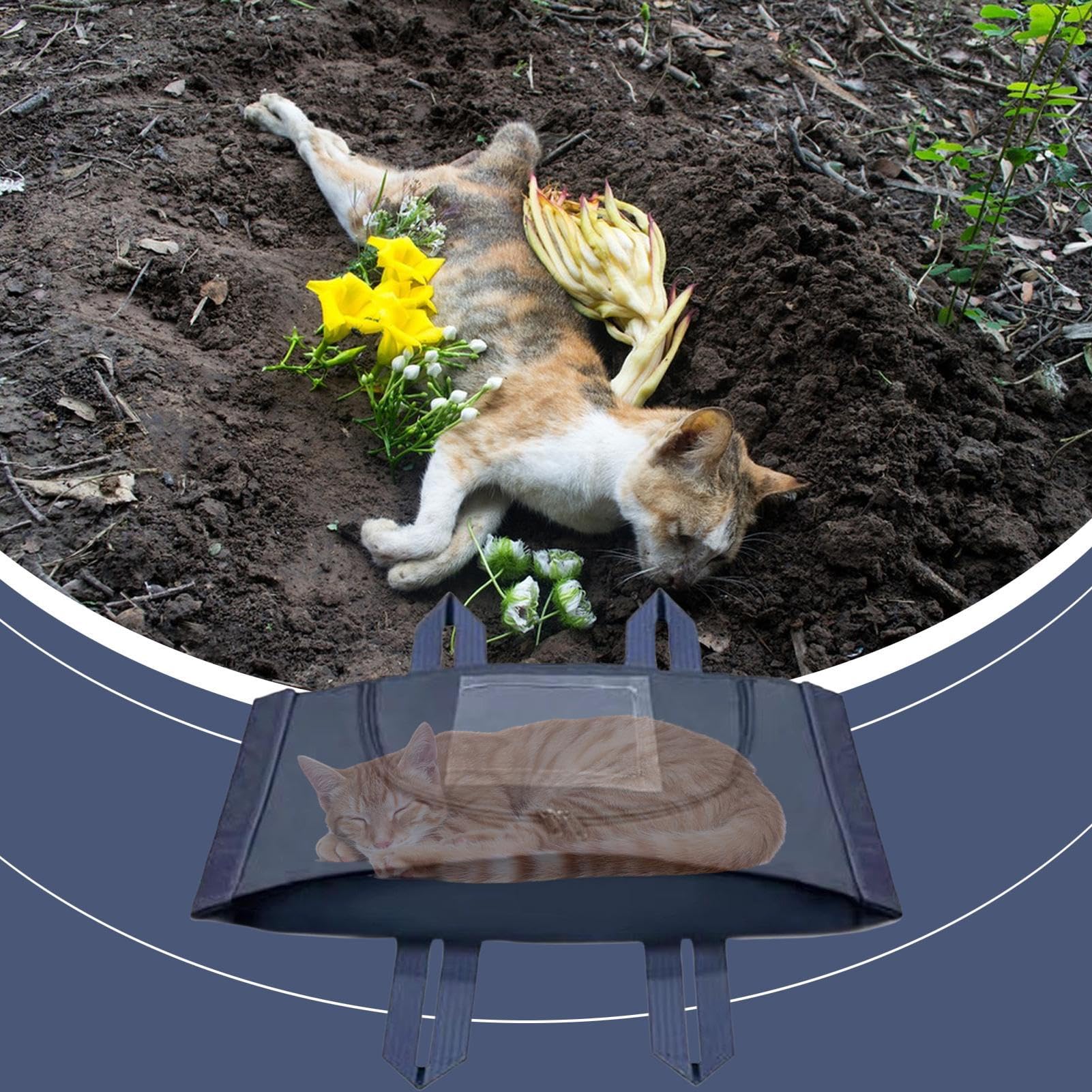 Sac Funéraire Écologique Biodégradable pour Animaux | Sac Funéraire Non Tissé Anti-Fuite | Sacs Souvenirs avec Photo, pour Chats, Chiens, Lapins Et Autres Services Funéraires