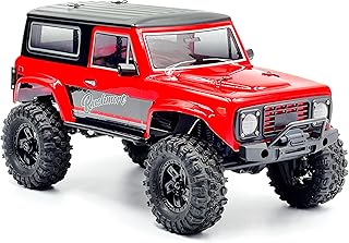 CR-18P V3 Brushless Rushmore in Red - 1/18 Scale RC Truck Crawler with Off-Road RC Trucks Features, Portal Axles & Metal Gears - Ready-to-Run, 2S/3S LiPo Compatible (1810416-V3)