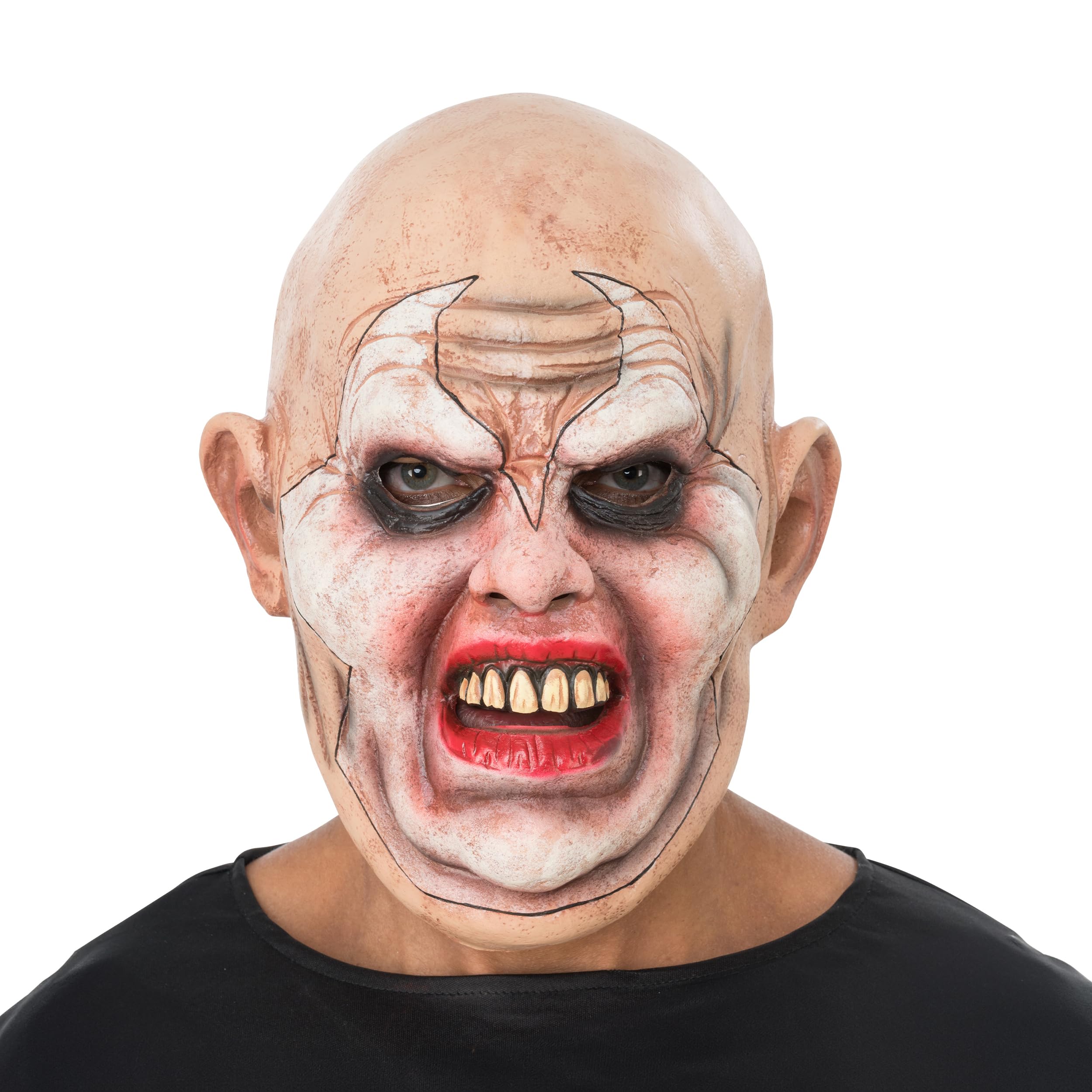 Chaks - Psycho Latex Mask for Adults, Horror Face Mask, Killer, Costume Accessories for Halloween and Carnival
