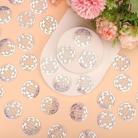 100pcs Glitter Disco Ball Table Confetti, Disco Theme Party Confetti
