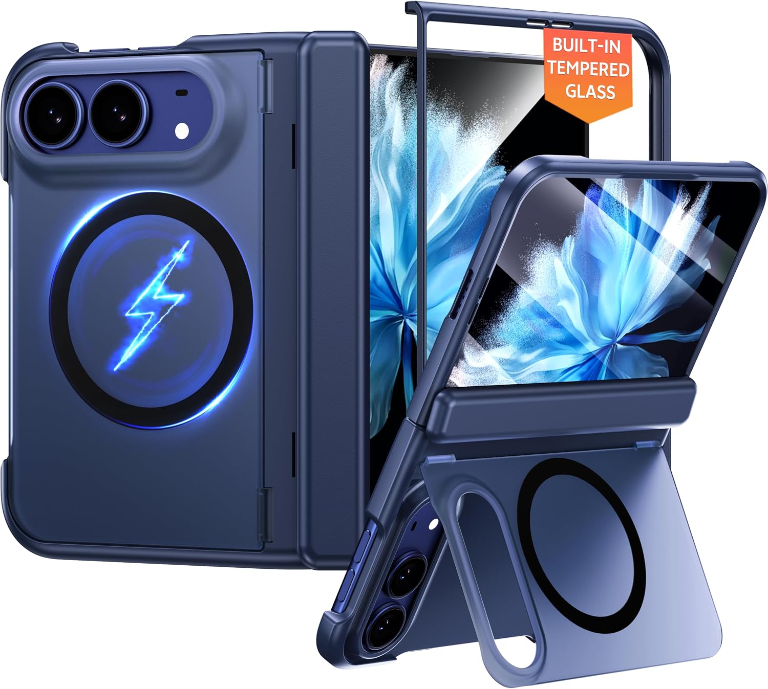 for Phone Ultra Case with Built-in Tempered Glass Screen Protector