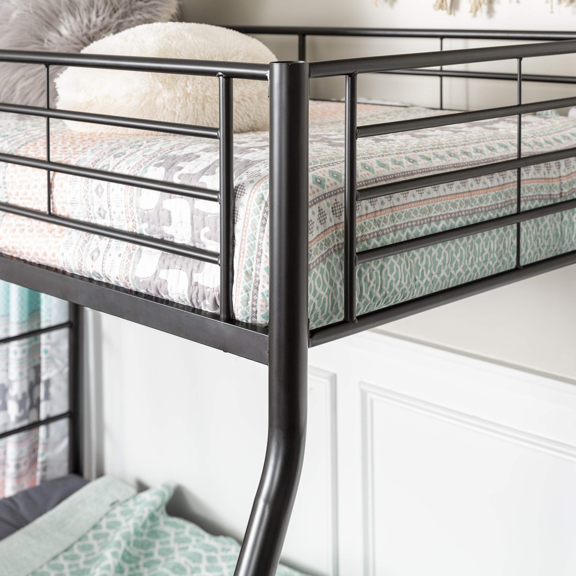 Buy Walker Edison Dunning Urban Industrial Twin over Double Metal Bunk