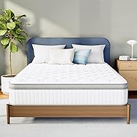 Neo Sleep 12 Inch Queen Hybrid Mattress in a Box - Cooling Gel Memory Foam, Pocket Springs, Medium Firm Pressure Relief, CertiPUR-US