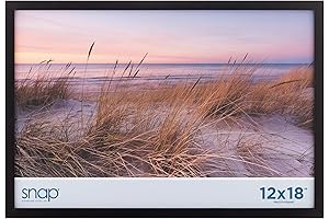 Gallery Solutions 12"x18" Black Wall-Mounted Picture Frame: Perfect for Your Gallery Wall