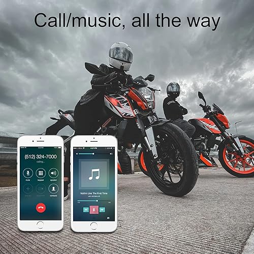 Miniatura 3 de VR-robot Auriculares Bluetooth para casco de motocicleta, Bluetooth 5.0, auriculares deportivos de motocicleta, auriculares de motocicleta,