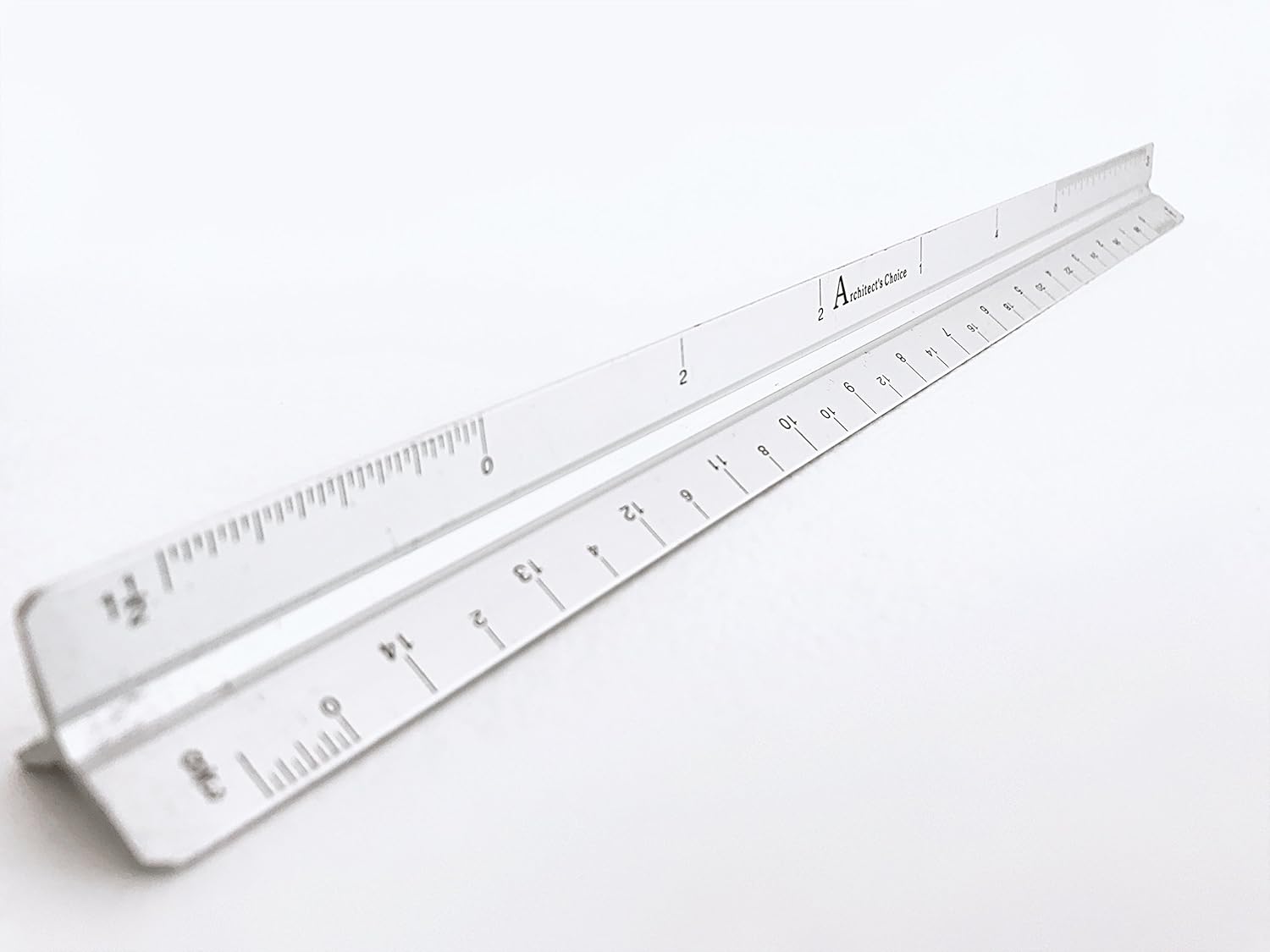 Architect's Choice 12" Solid Aluminum Tri-Sided Scale | PROFESSIONAL GRADE ALUMINUM | ARCHITECTURAL SCALE w/ Imperial Measurements | NOW DISCOUNTED - PLEASE SEE DETAILS BELOW : Office Products