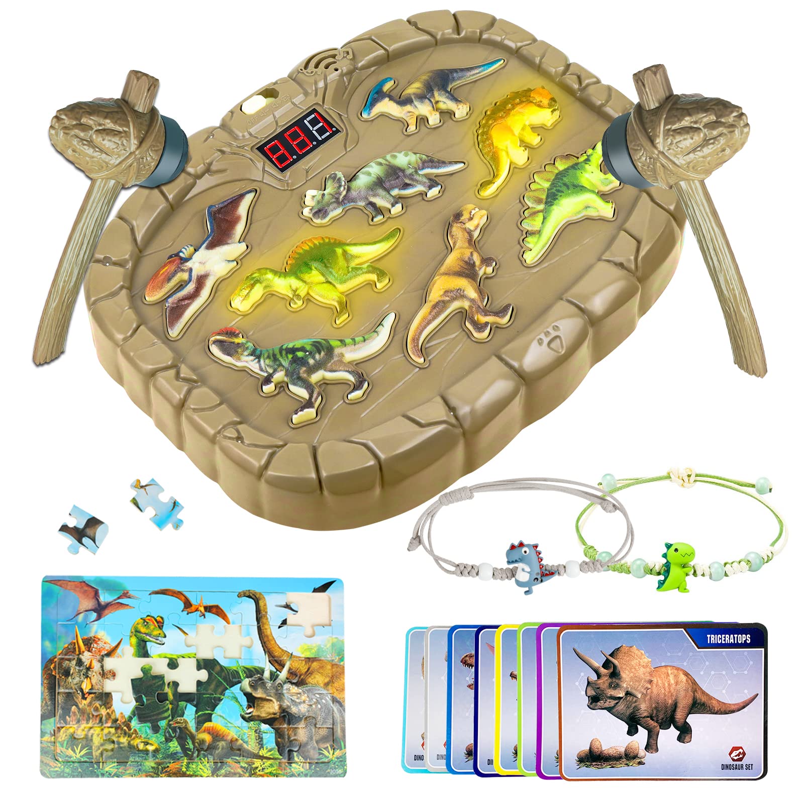 Amazon.com: BOMPOW Interactive Whack A Dinosaur Game, Dinosaur Toys, Early  Developmental Toddler Toys, Pounding Toy for Boys, Sound and Light  Educational Toys for Kids(Yellow) : Toys & Games