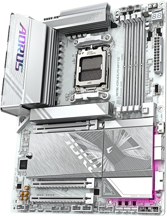 Gigabyte Anakart Amd Am5 Atx X870e A Elite Wf7 Ice