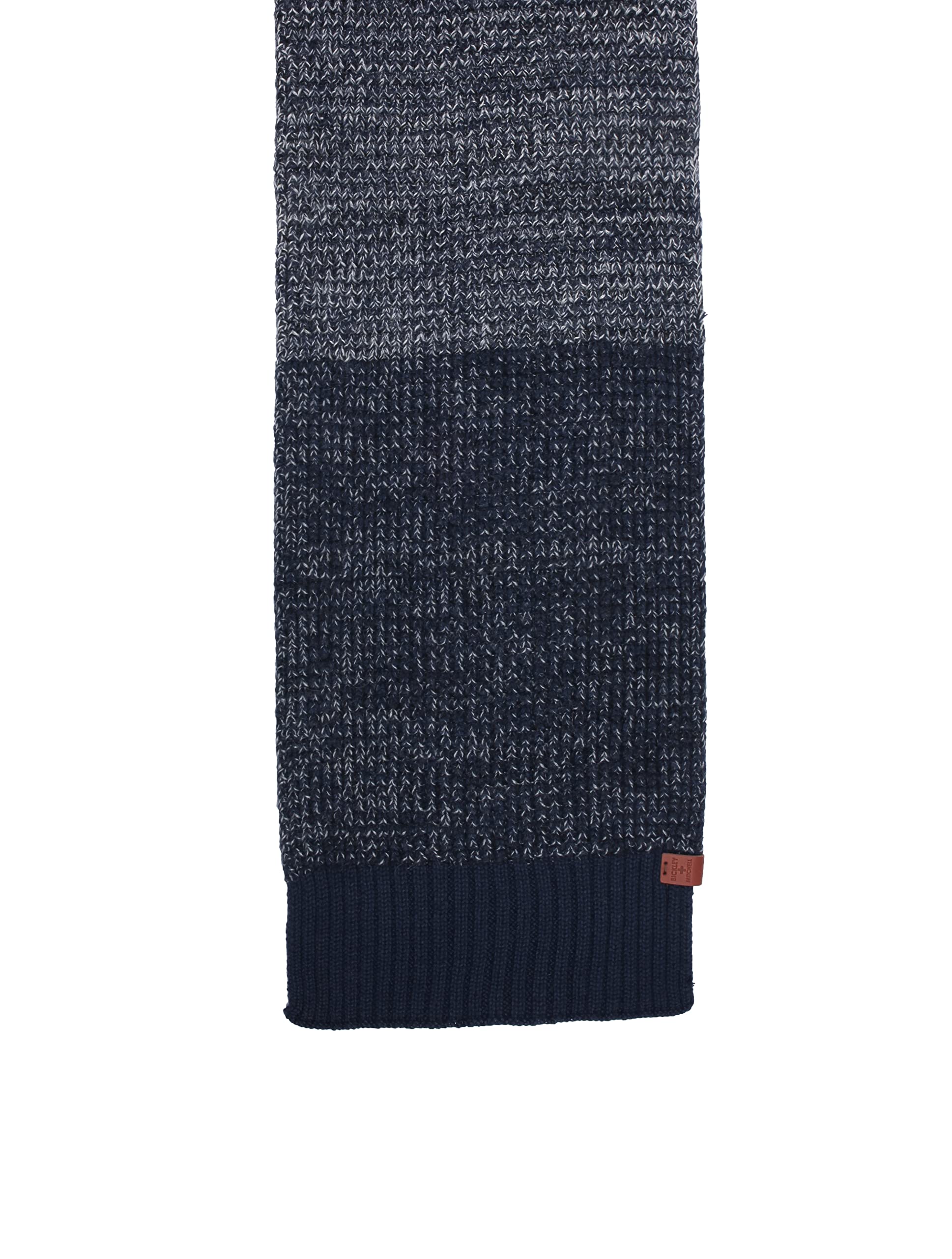 BICKLEY AND MITCHELL 61050-02-33-Bufanda para Hombre Bickley + Mitchell Color Block 61050-02-33-Bloque, Azul, Talla única