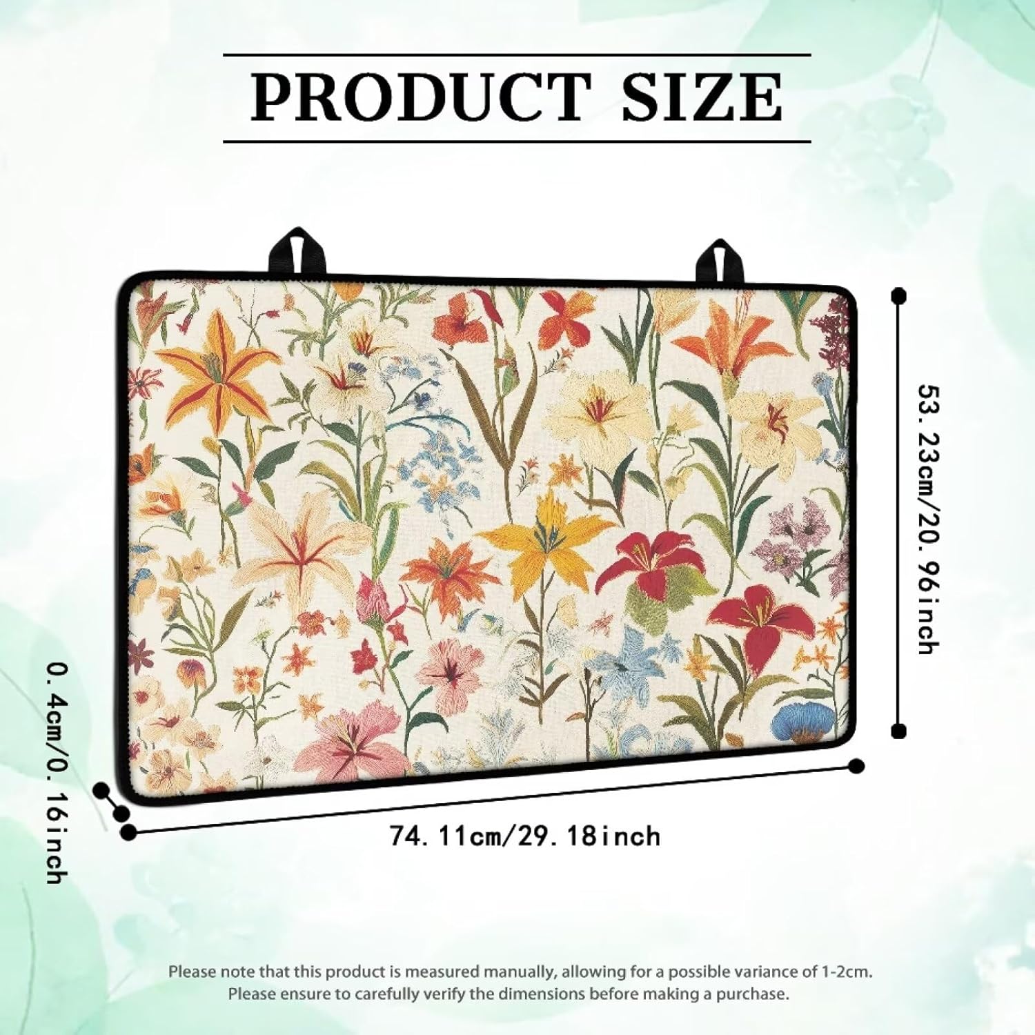 Stove Cover for Glass Top Electric Stove Dust Resistant Induction Cooktop Cover Mat Multi-Purpose Heat-Resistant Oven Top Mats Scratch-Proof Kitchen Accessories, Floral Print