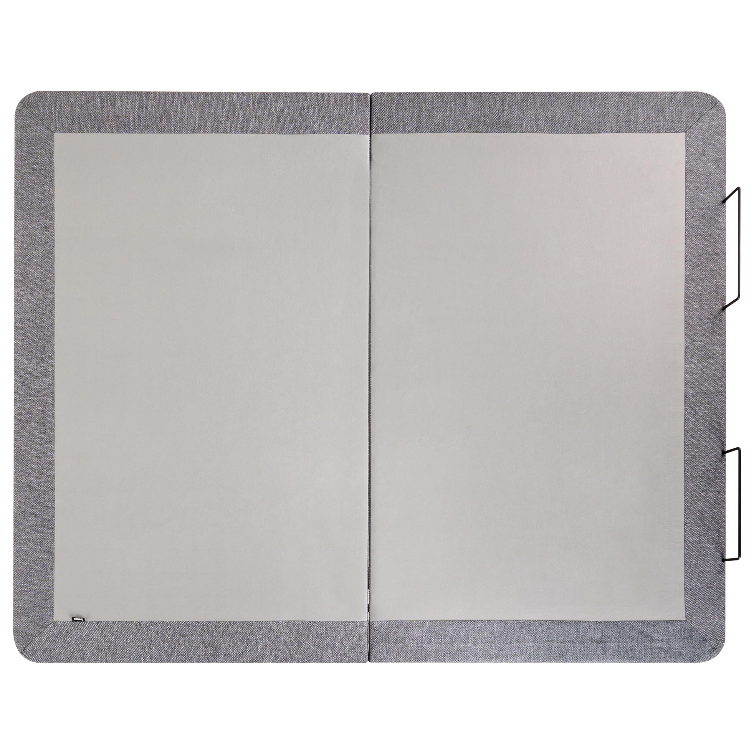 Beliani Sommier Électrique Réglable en Fer et Polyester 160 x 200 cm avec Télécommande Gris Brunoy