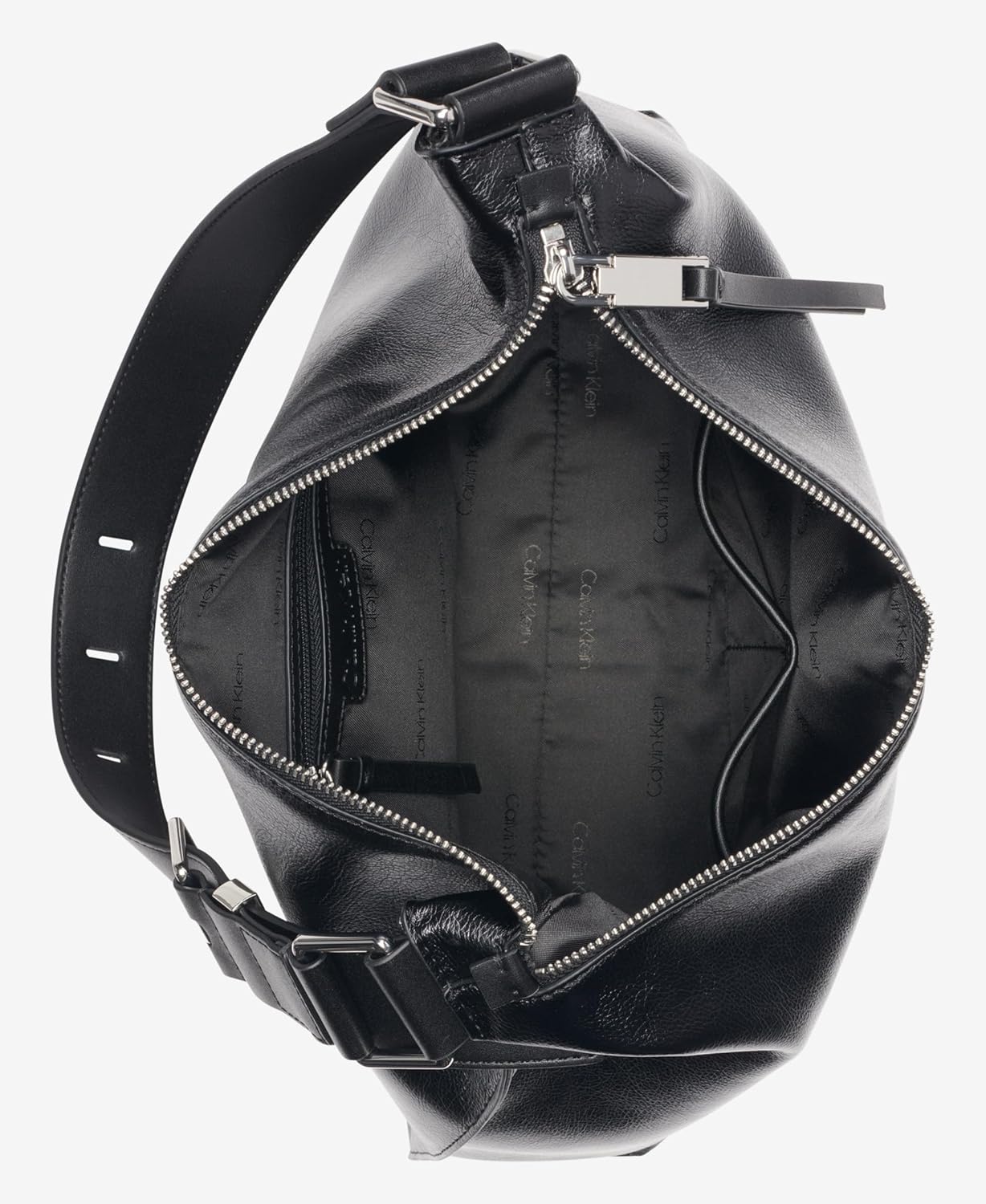 Calvin Klein Womens Max Top Zip Hobo Shoulder Bag - Image 4
