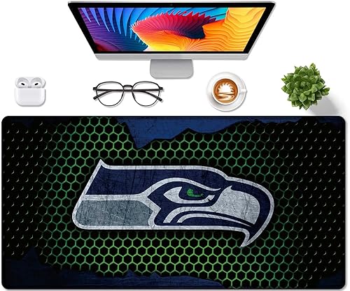 Miniatura 2 de Alfombrilla de mouse profesional XXL para videojuegos, alfombrilla de mouse para teclado de computadora grande con base antideslizante y borde