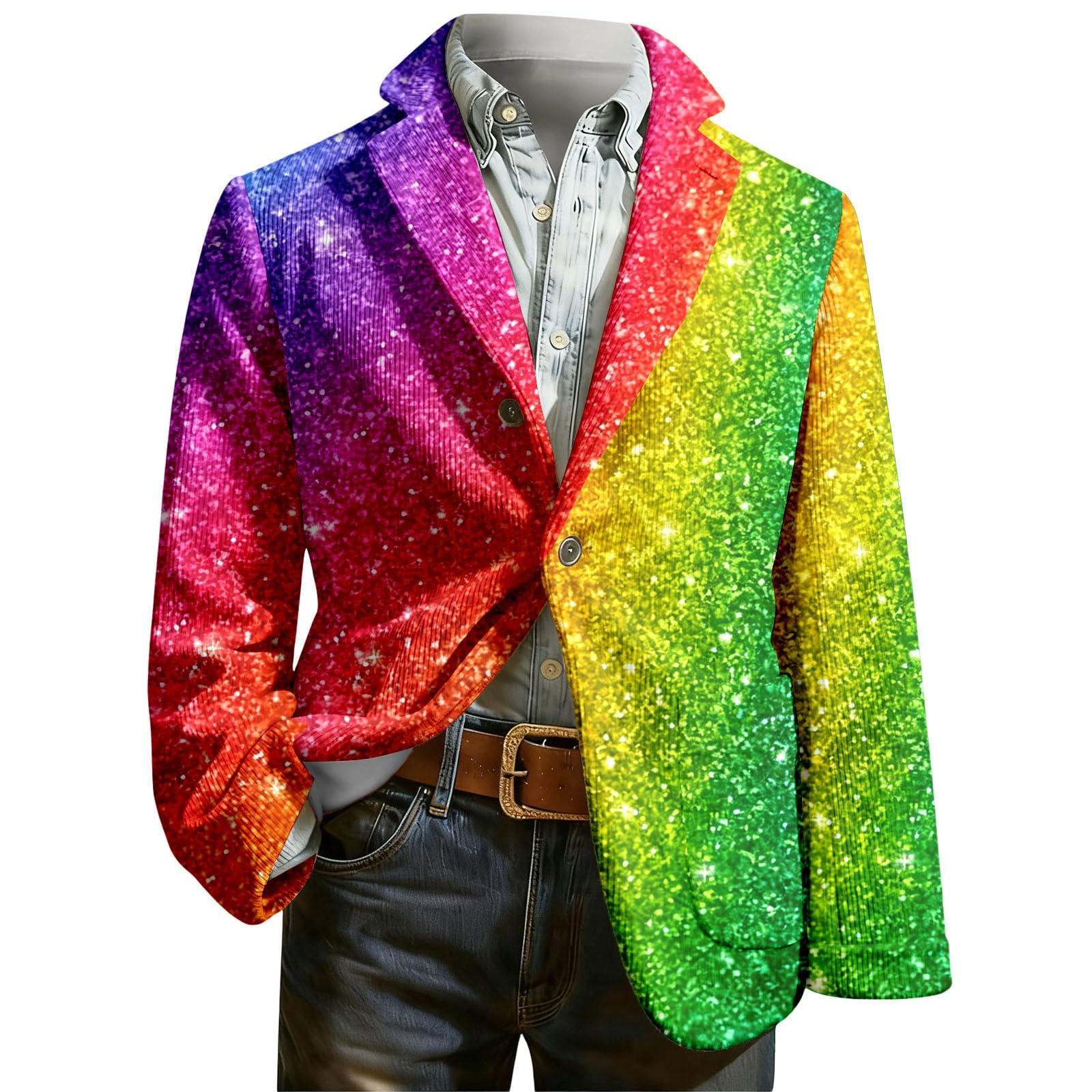 Elegante chaqueta de pana con estampado de esmoquin para hombre, estilo casual, para fiestas, bodas, discotecas, escenarios