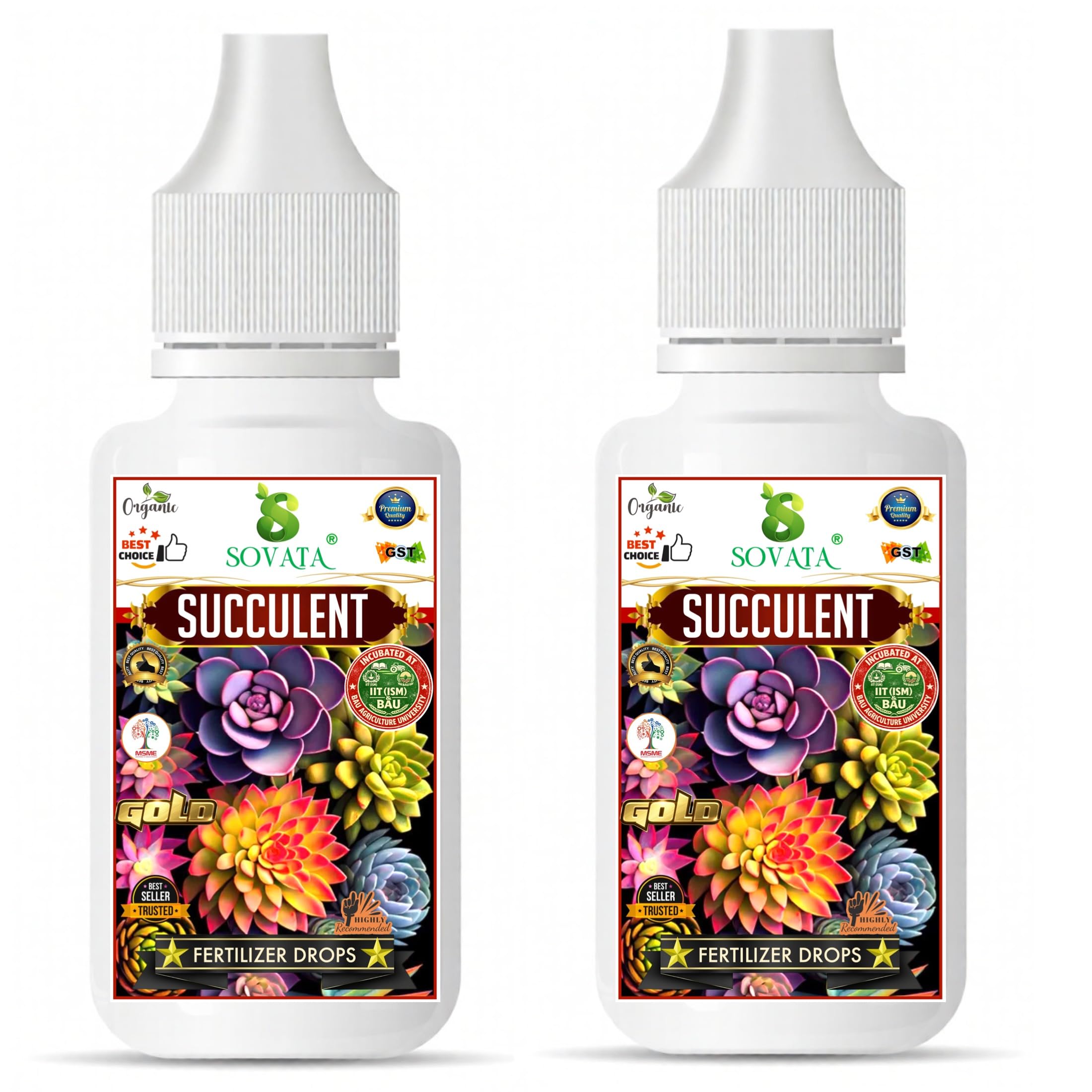 Succulent Growth Enhancer Drops |Natural Liquid Nutrition For Indoor & Outdoor Succulents Growth. (Pack Of 30 ml + 30 ml).-image-18
