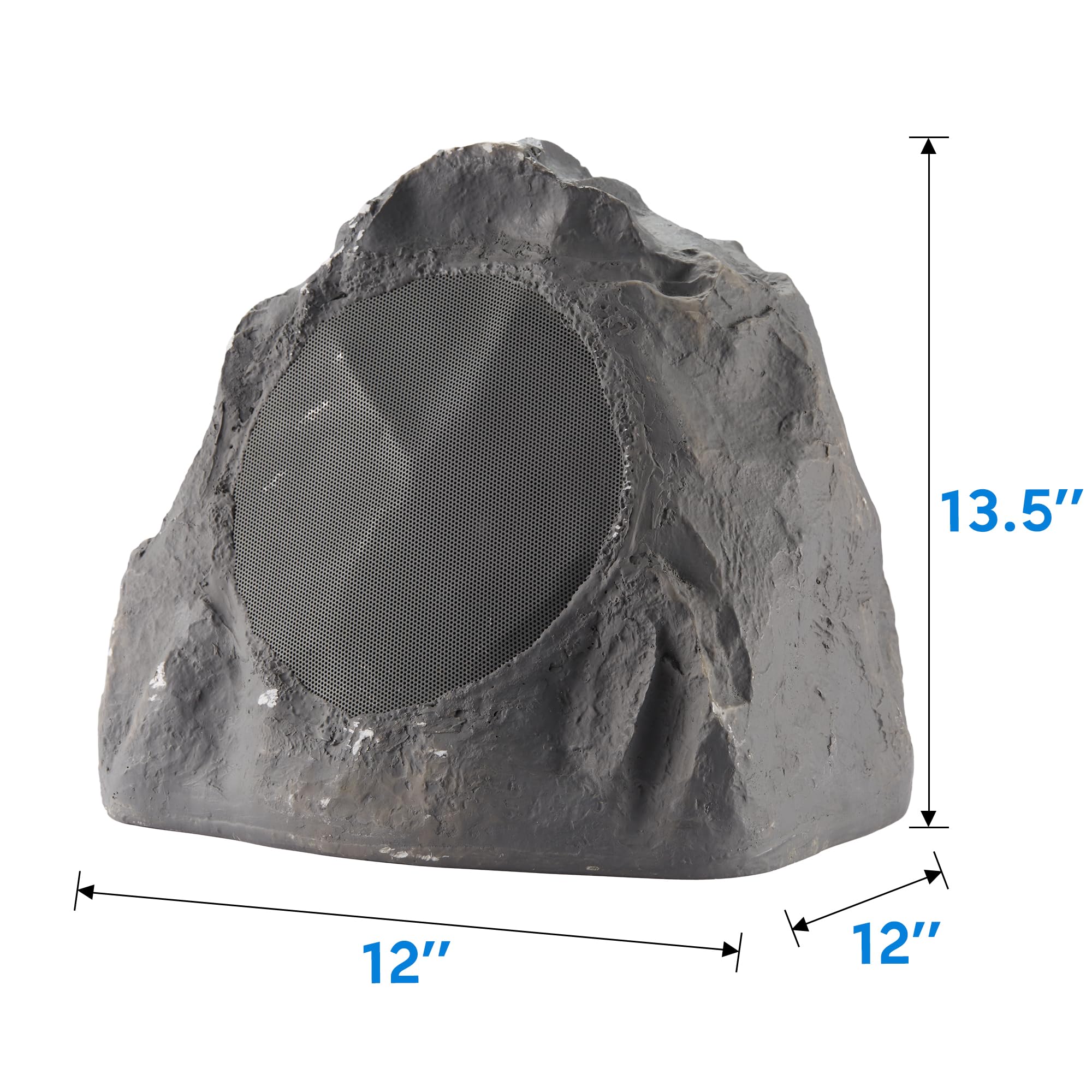 Theater Solutions 12R8SG Outdoor Slate 20.3 cm Rock 12 zestaw głośników do basenu spa podwórka ogrodu