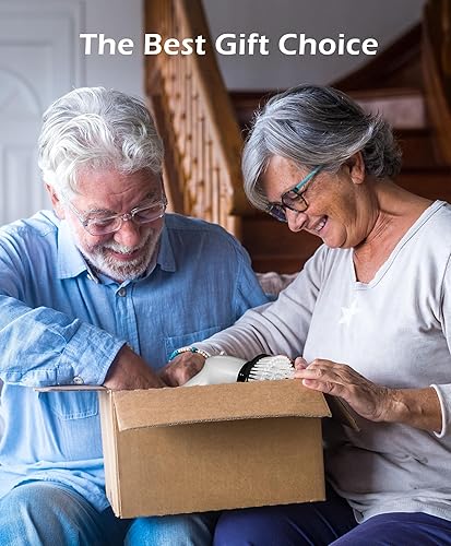 Miniatura 8 de LyriFine Limpiador eléctrico giratorio, nuevo cepillo limpiador de baño impermeable IPX7 de cuerpo completo, limpiador de ducha con mango largo y 2