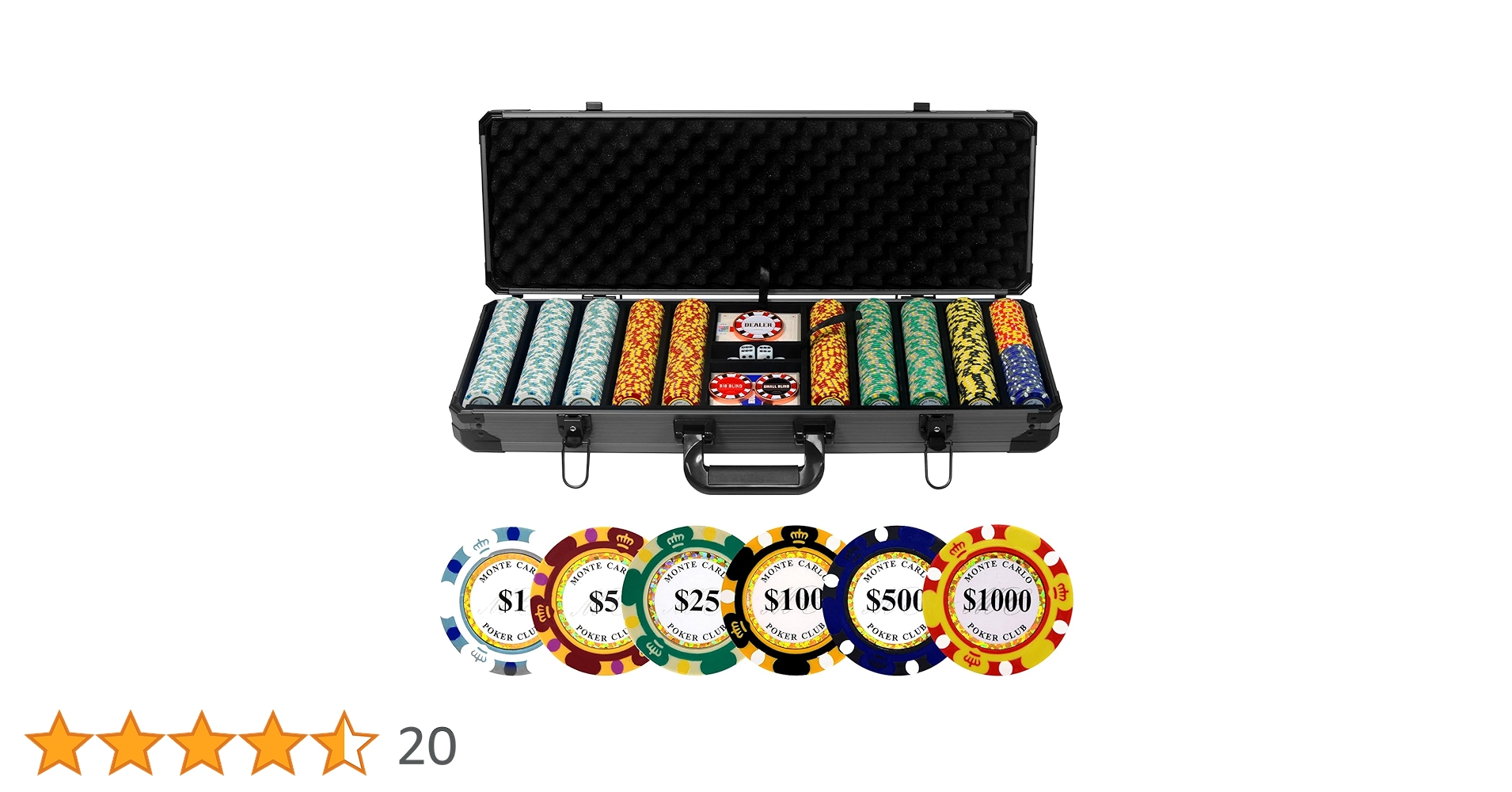 Amazon | JIESITE クレイポーカーチップセット 14g ポーカーチップ500 Amazon | JIESITE クレイポーカーチップセット 14g ポーカーチップ500