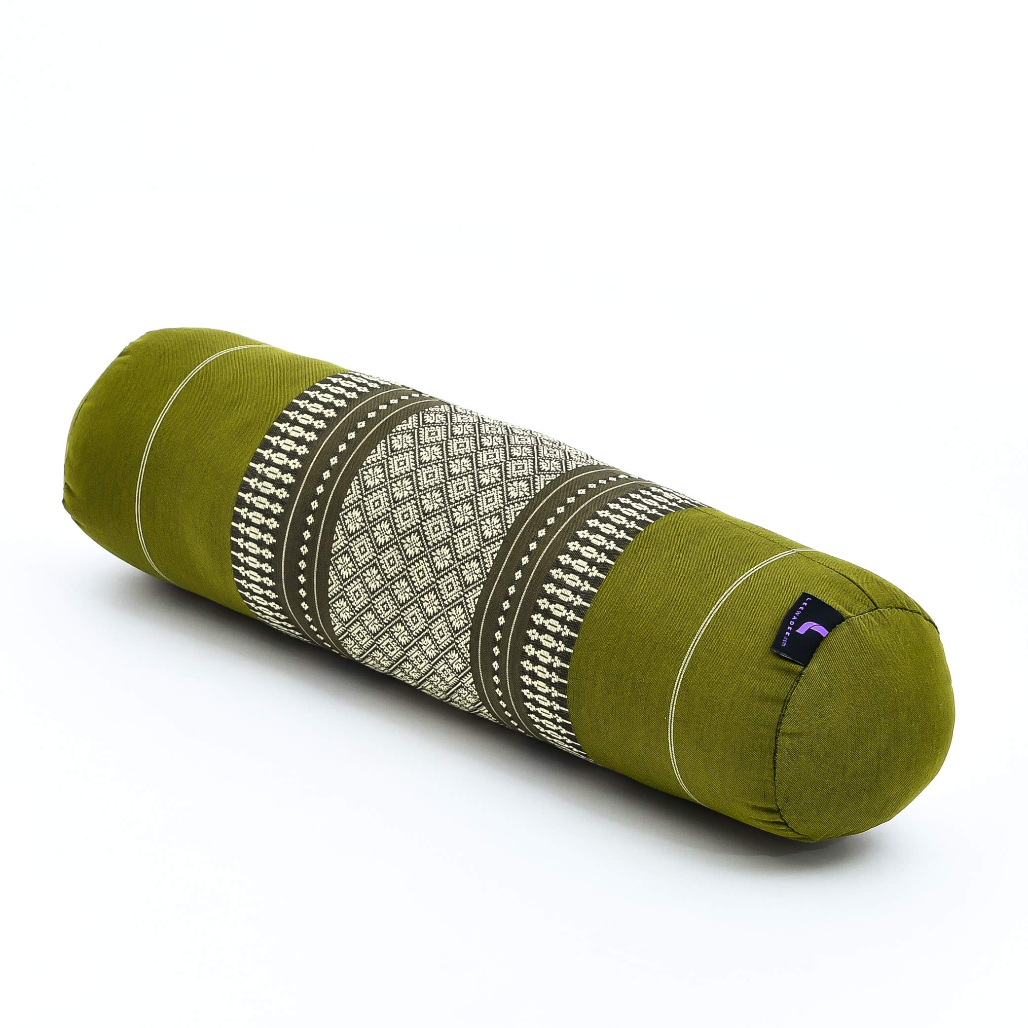 Leewadee Small Yoga Bolster – Shape-Retaining Cervical Neck Roll, Tube Pillow for Comfortable Reading, Kapok Filling, 22 x 6 x 6 inches