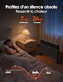 Ballu Radiateur Electrique Inertie 1500W Convecteur Electrique Mobile Connecté Wi-Fi,App & Télécommande,Chauffage Electrique sur Pied & Mural pour Maison, Salle de Bain,Thermostat, Roulettes,Noir - 5
