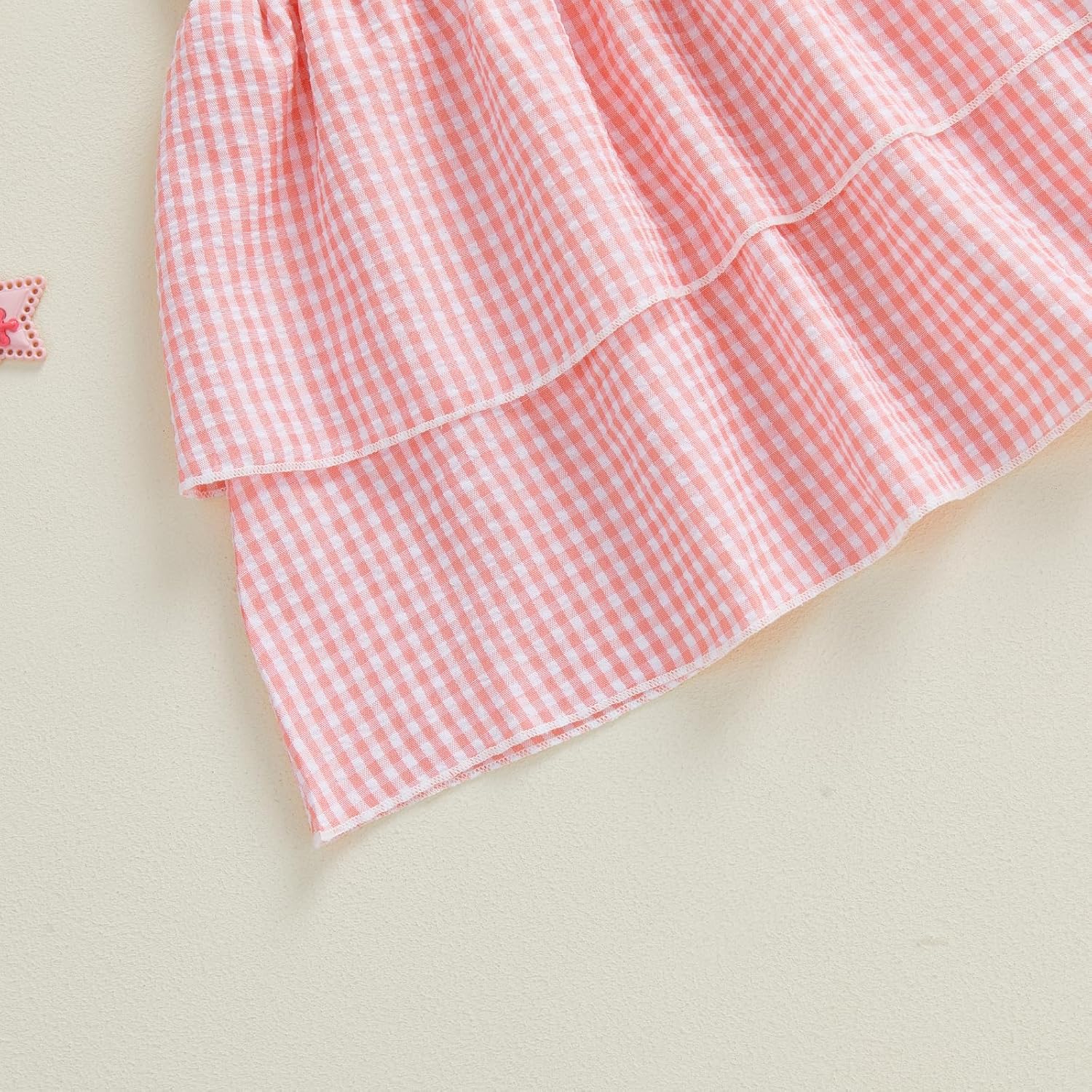 Thorn Tree Toddler Girls Dress Summer Casual Sleeveless Dresses Embroidery Kids Ruffle Sundress Princess Spring Dress - Image 7