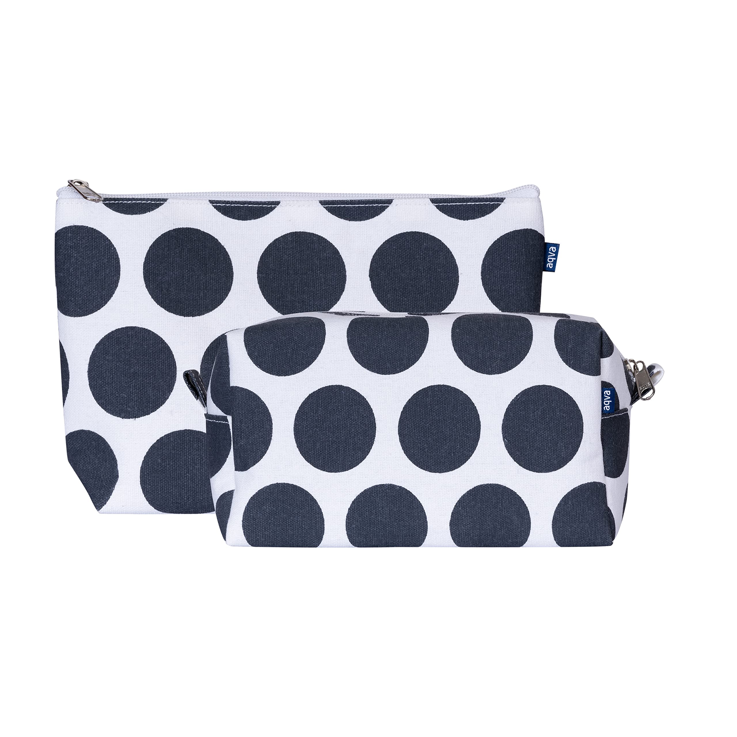 Cotton Canvas Printed Toiletry Cosmetic Pouch and Dopp Kit Sets Bags for Women for Travel,Multifunction Cosmetics Organizer Pouch (Jumbo Dost Graphite)-image-44