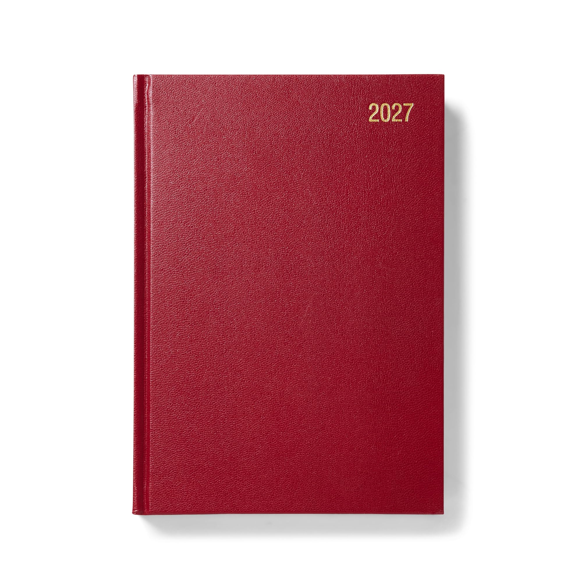 Morgan’s Direct 2027 NEW EDITION A5 Diary Day Per Page Burgundy | Hardback Daily Planner Desk Diary | Office, Home & Business Organiser | Work, Appointment & Personal Schedule Planner