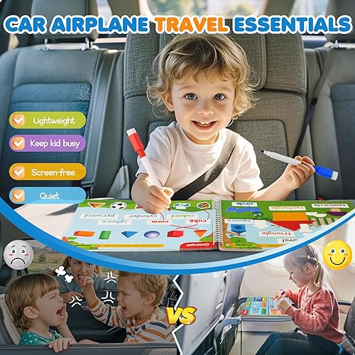 Miniatura 5 de Actividades de aprendizaje preescolar, libros de trabajo de jardín de infantes, juguetes educativos de aprendizaje del alfabeto para niños de 2, 3,