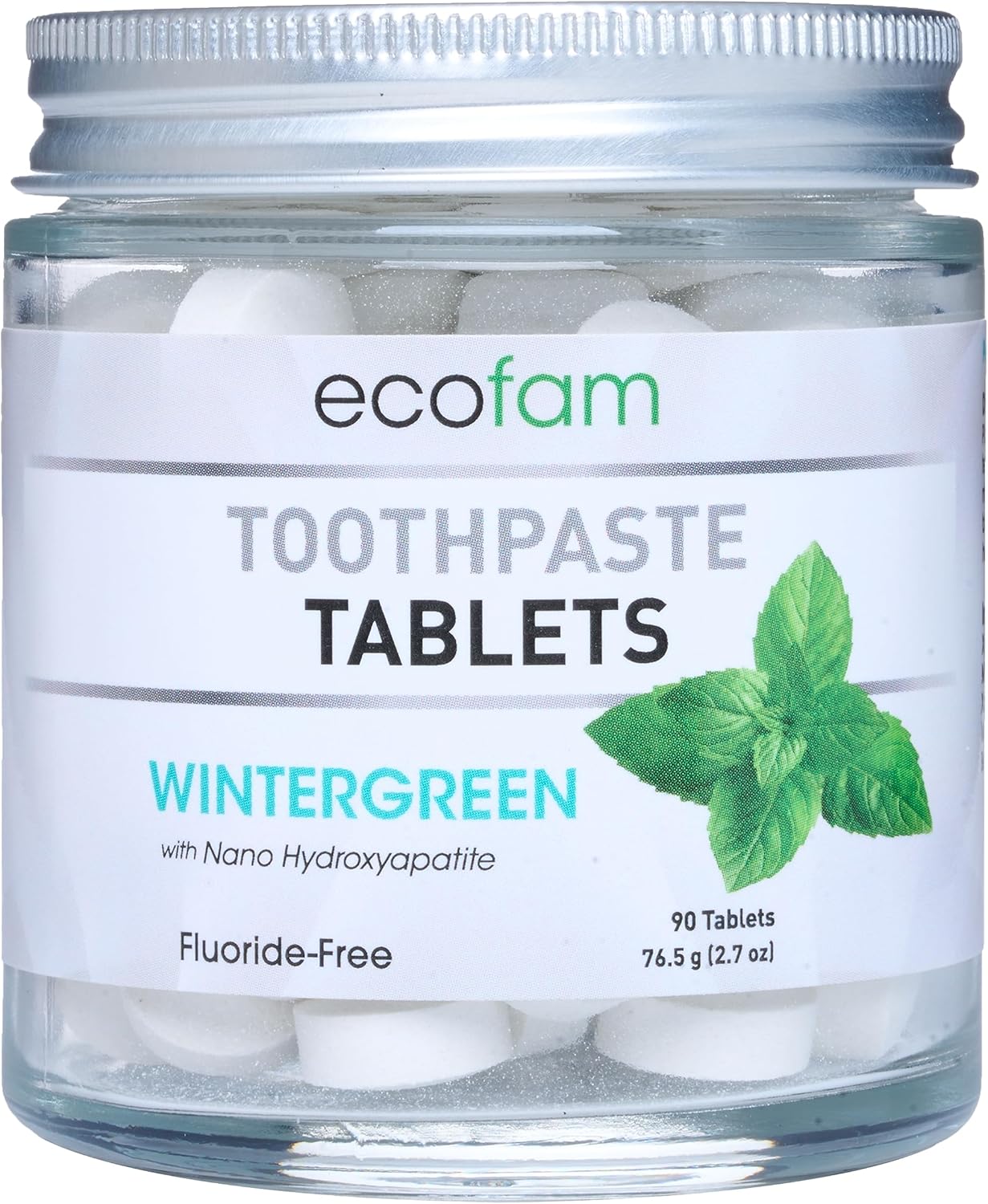 Ecofam Toothpaste Tablets Wintergreen Chewable