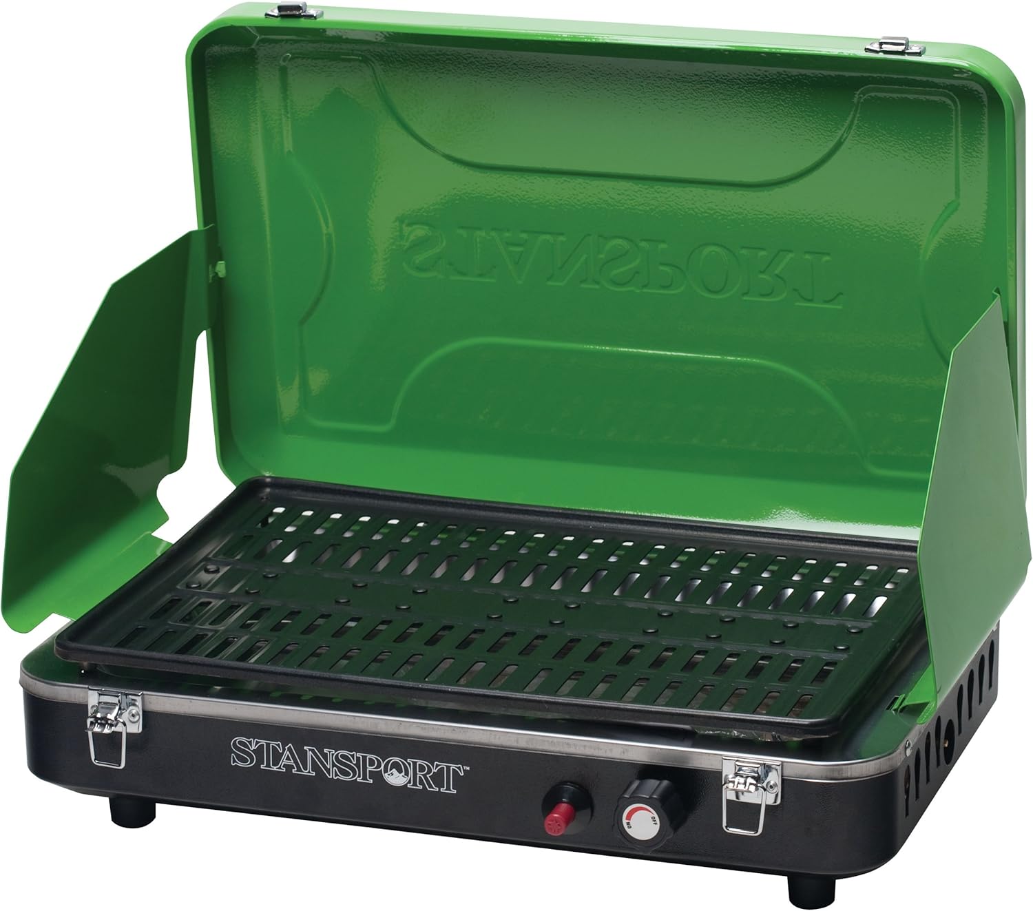 Stansport Deluxe Propane Grill Stove, Candy Apple Green