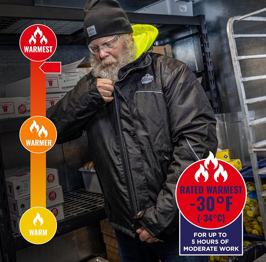 Amazon.com: Ergodyne N-Ferno 6467 Winter Work Jacket, Workwear
