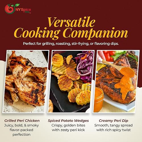 Miniatura 6 de NY SPICE SHOP Condimento portugués Peri Peri Fire  Mezcla de especias africanas Piri Piri de 8 onzas  Hecho con hierbas, pimienta y especias