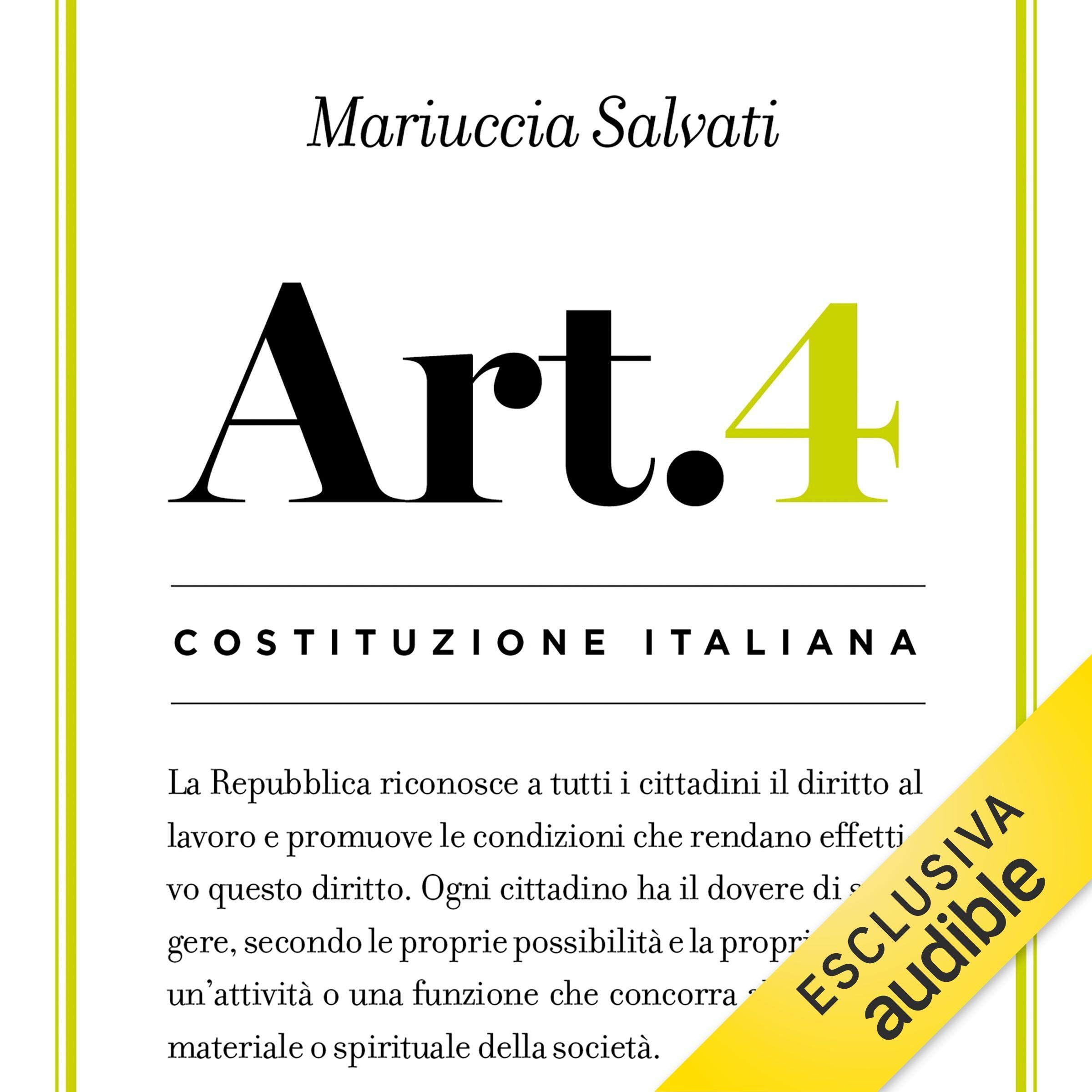 Articolo 4: Costituzione italiana