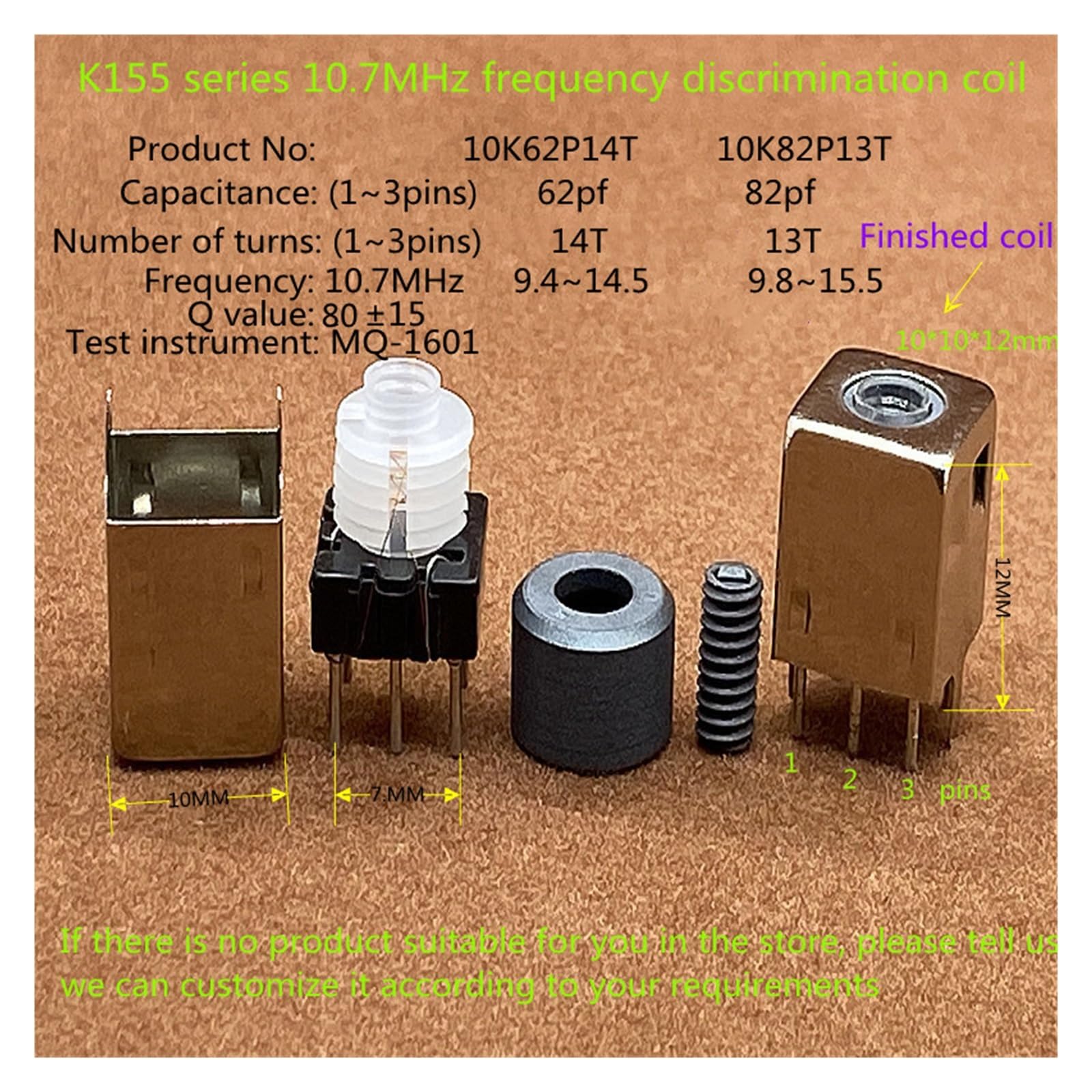 Traforo Oscillante Trasformatori RF/IF TOKO 3335R Da 10mm Per Frequenze 15 35mhz Confezione Da N 903337 - Foto 2