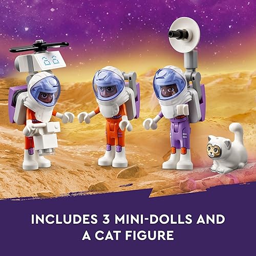 Miniatura 4 de LEGO Friends Mars - Juego de base espacial y cohete, juguete de ciencia para juego de simulación con 3 mini muñecas y juguete de nave espacial,