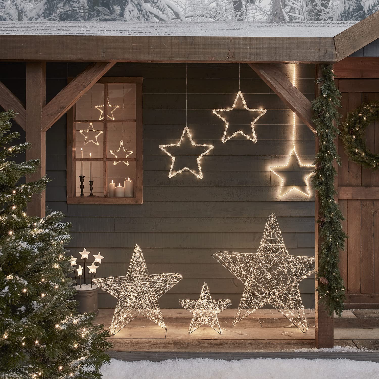 Lumineo cluster steady 768 LED Klassiek Warm Kerstverlichting