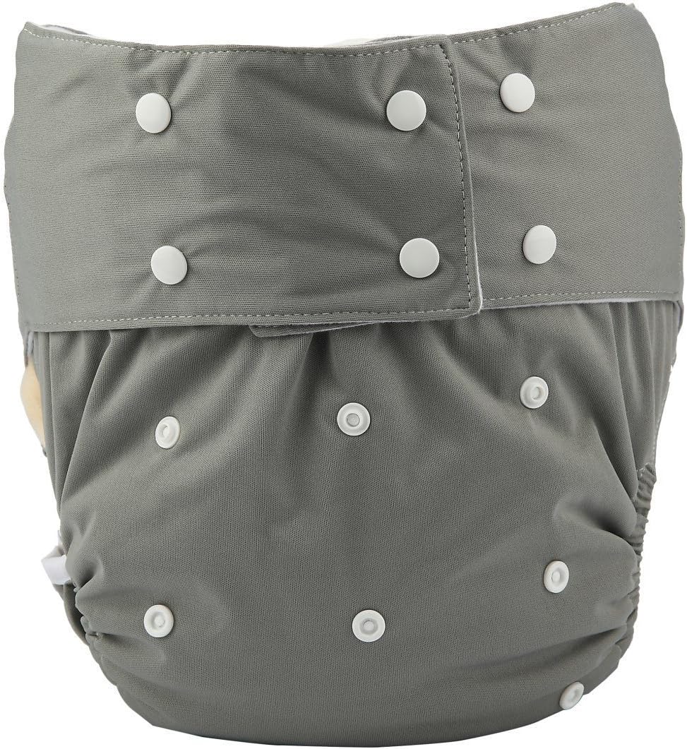 Adult Cloth Diaper Cover Nappy Reusable Washable Adjustable for Disability Incontinence Person (D04)