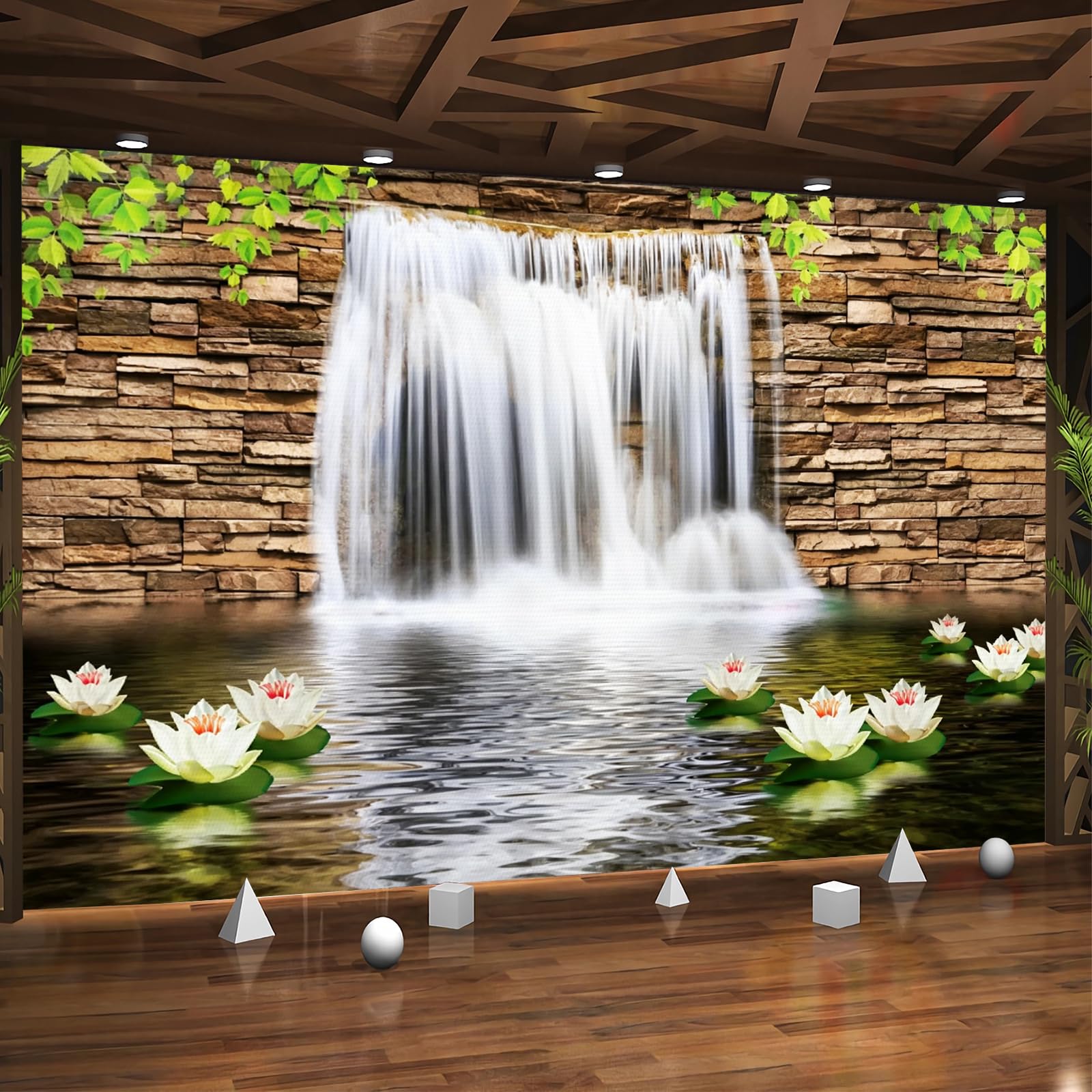 Carta da parati effetto 3D Autunno 350 x 256 cm Murale Non Tessuto Natura Paesaggio Fotomurale Stampa HD Moderna Poster Per Soggiorno E Camera Da Letto Design 1M3573