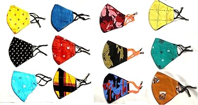 Spoinkky Cotton Face Mask Pack of 12 | Reusable and Washable Mask | Reusable Cloth Face Mask (Pack of 12)