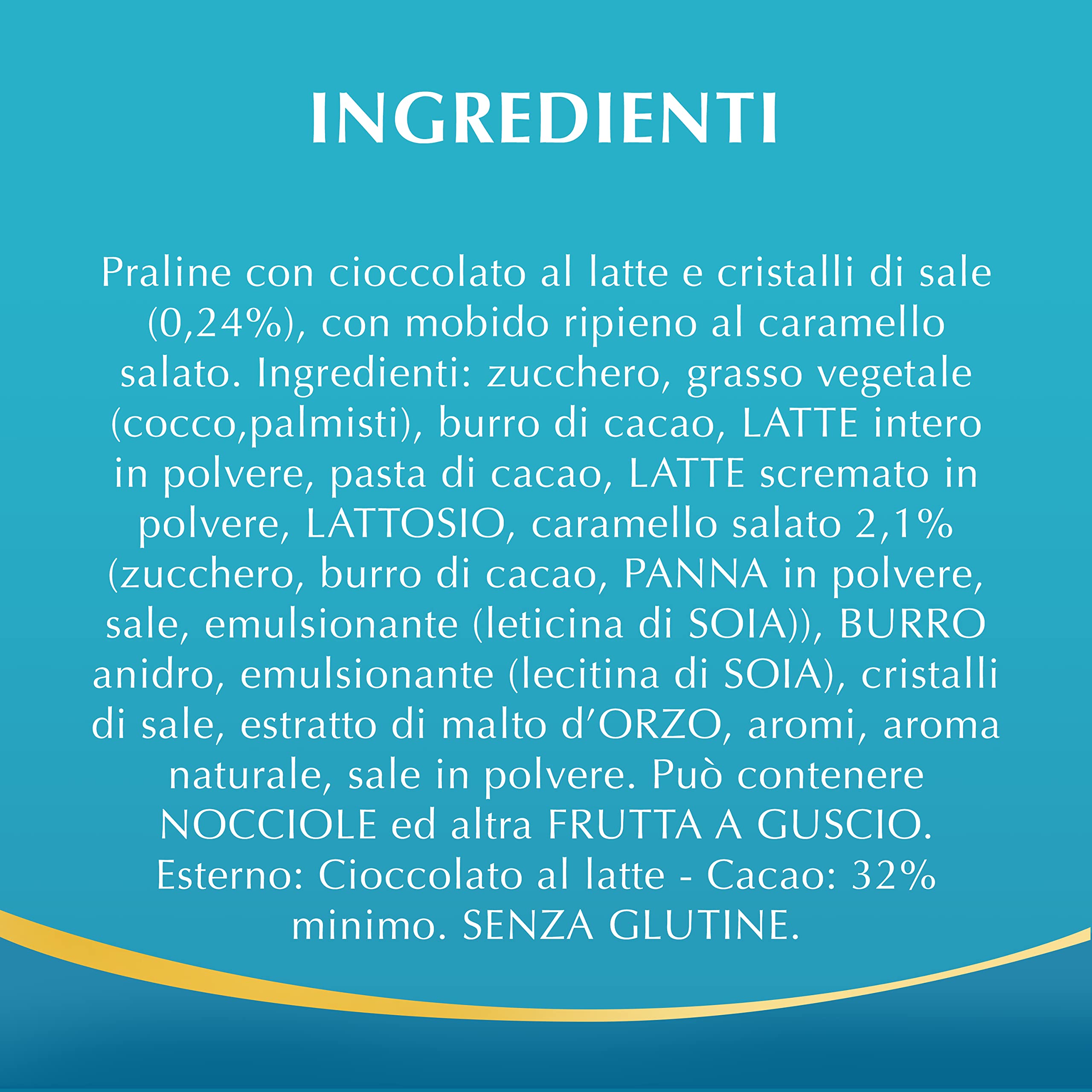 Lindt Lindor Caramello Salato Pralines au chocolat au lait et cristaux de sel avec caramel doux salé 200 g
