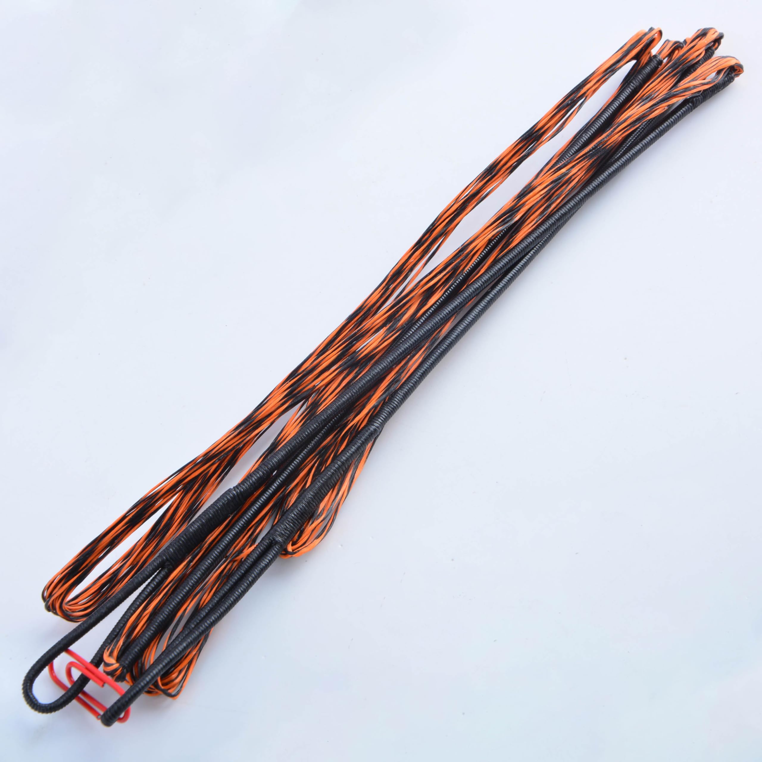 AMEYXGS Archery Dacron Bow String AMO 48-70inch Replacement Bowstring for Traditional and Recurve Bow 12/14/16 Strands (16 Strands-String Length 46 Inch-Orange-Black-2)