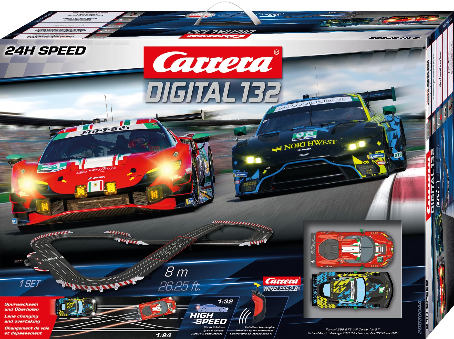 Carrera Digital 132 | 24h Speed Race Circuit Kit (FOB) | Carrera