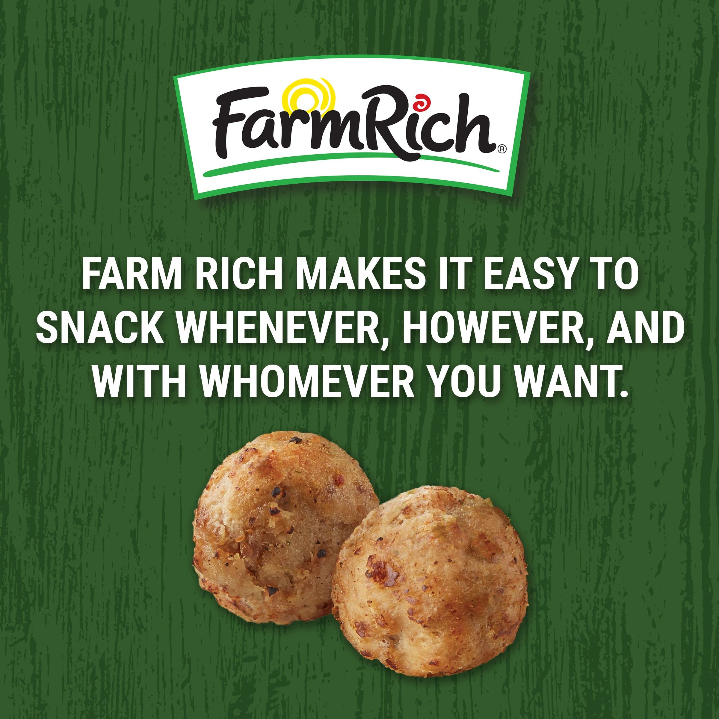Farm Rich Italian Style Meatballs Made with Beef Pork and Authentic Bread Crumb Recipe Fully Cooked Frozen 26 — view 7