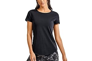 CRZ YOGA Pima Cotton Women's Short Sleeve Shirt