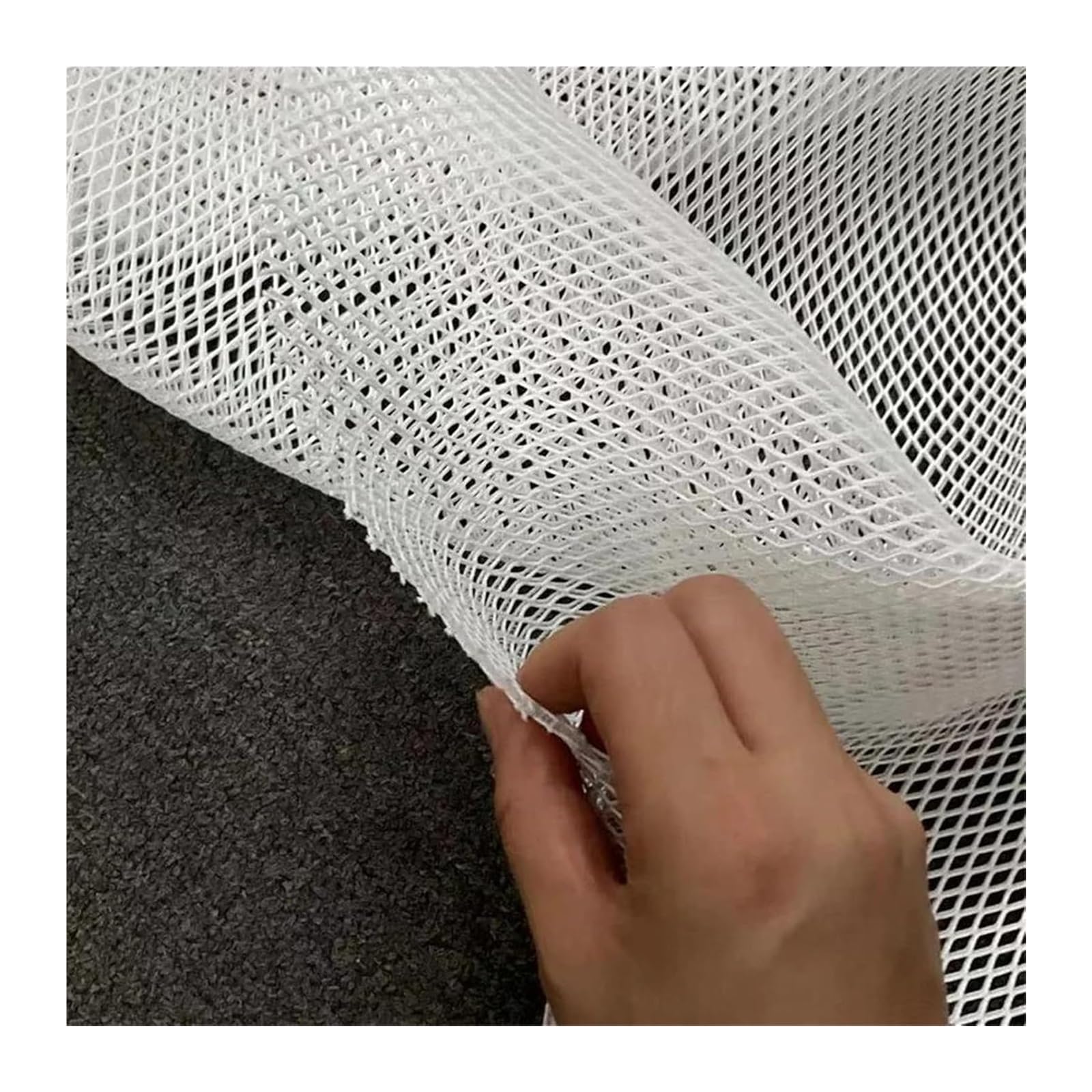 Tejido de malla para costura, Tela de malla capa aire 3D rejilla poliéster, 1 yarda, 140cm, blanca, negra for coser(Black,90cmx140cm)